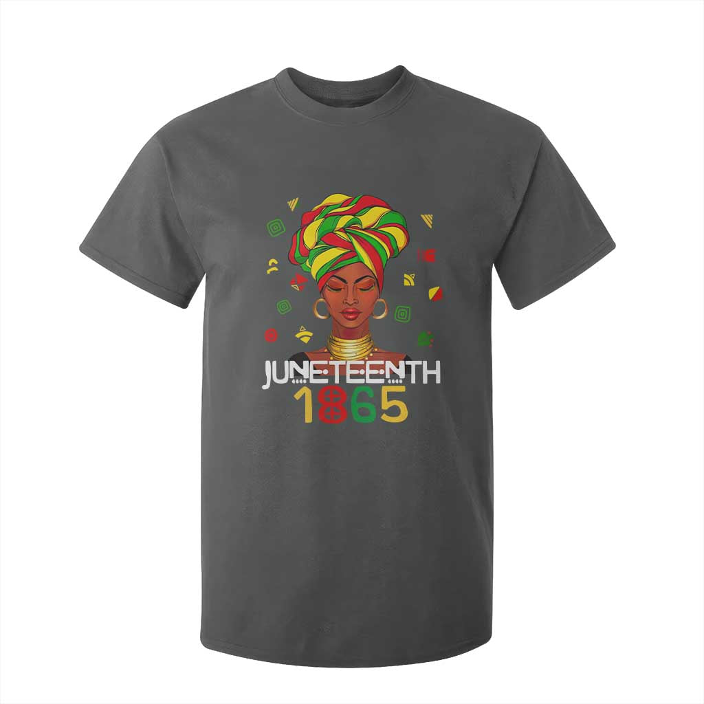 Melanin Queen T Shirt For Kid 1865 Juneteenth Celebrate African American Freedom Day