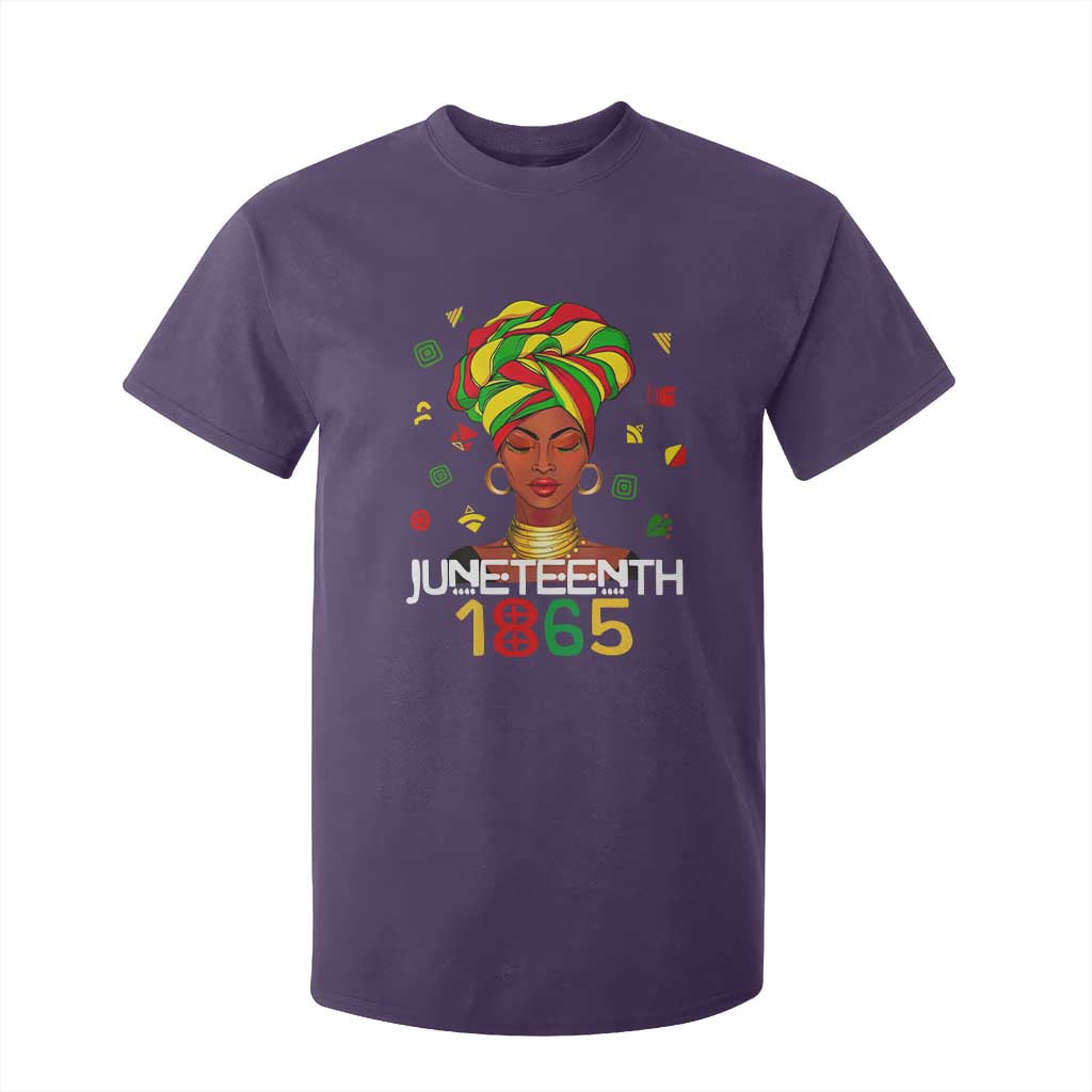 Melanin Queen T Shirt For Kid 1865 Juneteenth Celebrate African American Freedom Day