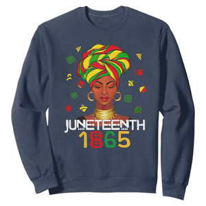 Melanin Queen Sweatshirt 1865 Juneteenth Celebrate African American Freedom Day