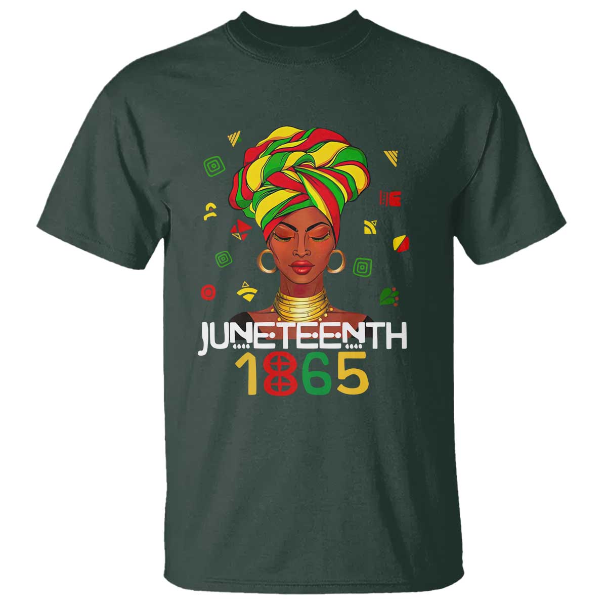 Melanin Queen T Shirt 1865 Juneteenth Celebrate African American Freedom Day