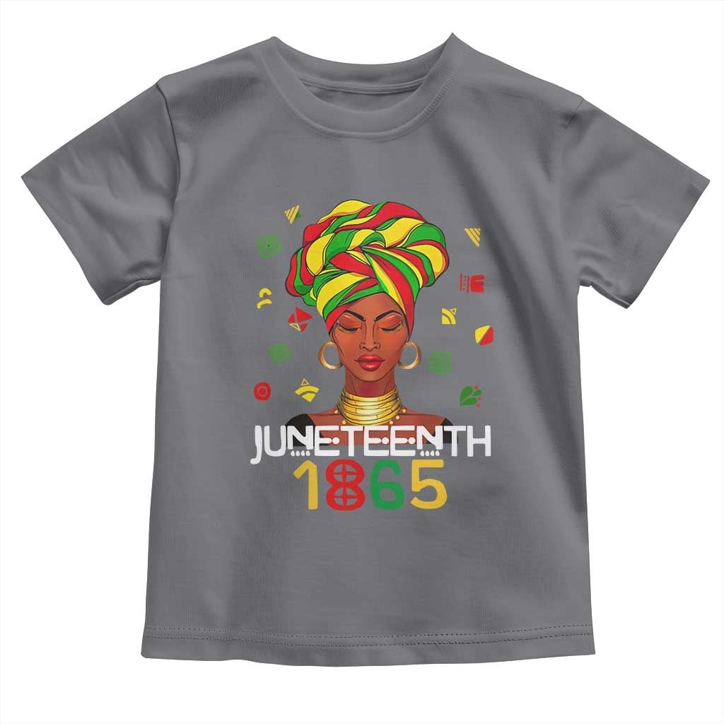 Melanin Queen Toddler T Shirt 1865 Juneteenth Celebrate African American Freedom Day