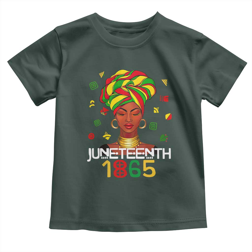 Melanin Queen Toddler T Shirt 1865 Juneteenth Celebrate African American Freedom Day