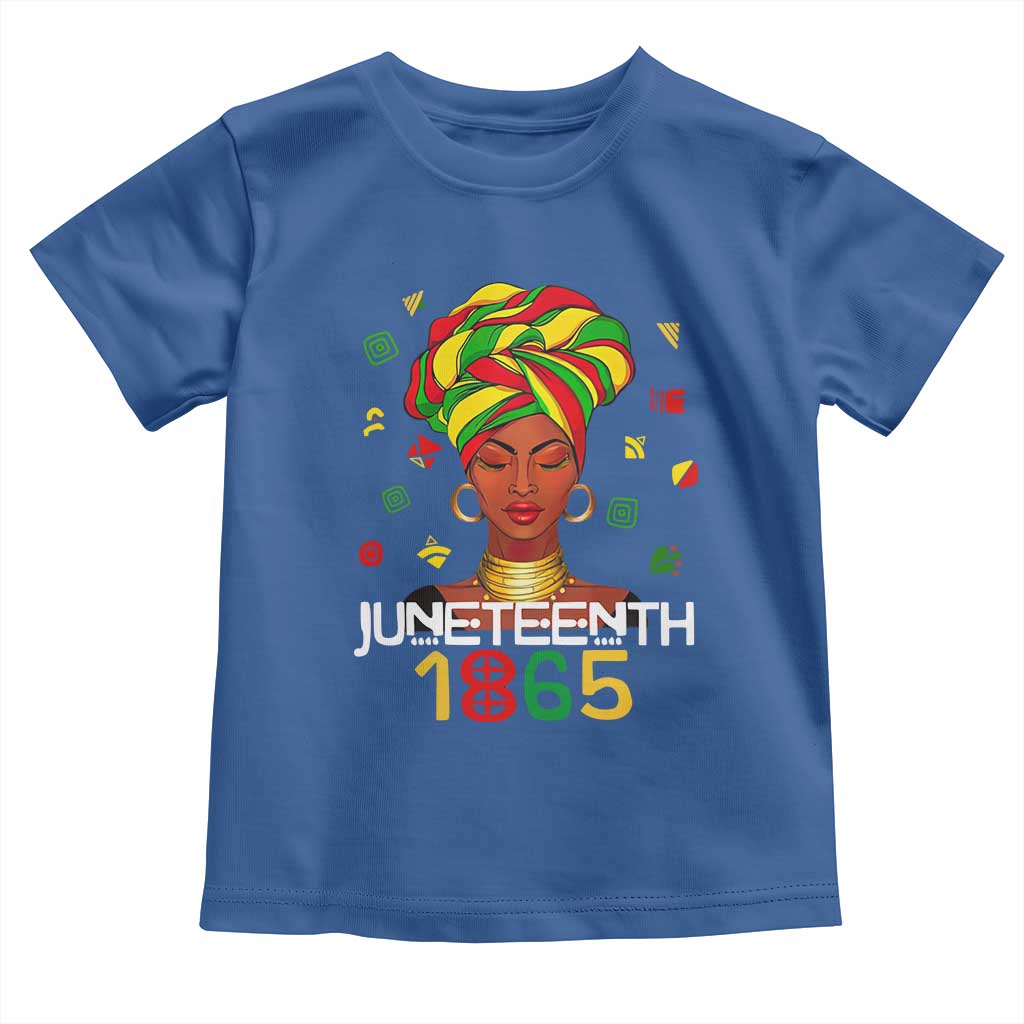 Melanin Queen Toddler T Shirt 1865 Juneteenth Celebrate African American Freedom Day