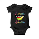 Juneteenth 1865 Baby Onesie Blackity Heartbeat
