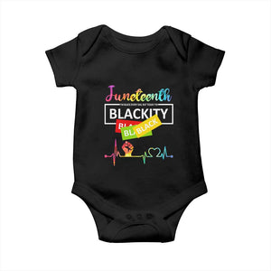 Juneteenth 1865 Baby Onesie Blackity Heartbeat