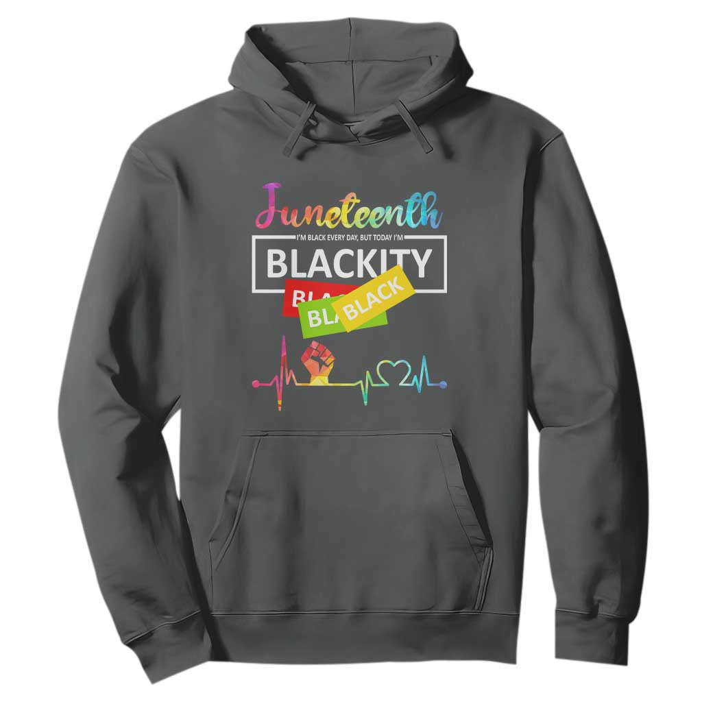 Juneteenth 1865 Hoodie Blackity Heartbeat