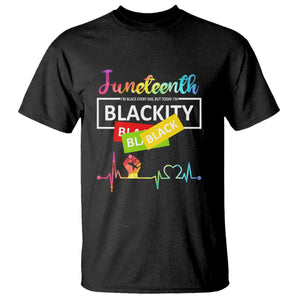 Juneteenth 1865 T Shirt Blackity Heartbeat