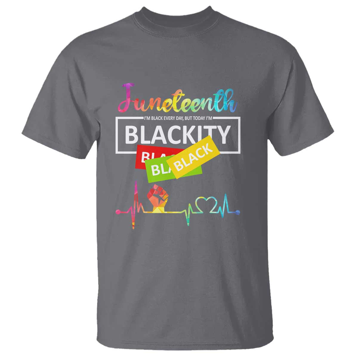 Juneteenth 1865 T Shirt Blackity Heartbeat