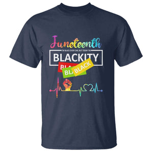 Juneteenth 1865 T Shirt Blackity Heartbeat