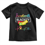 Juneteenth 1865 Toddler T Shirt Blackity Heartbeat