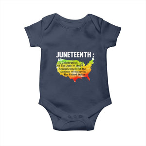 Black History Baby Onesie With African Map Juneteenth Celebration