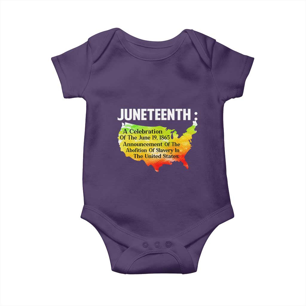Black History Baby Onesie With African Map Juneteenth Celebration