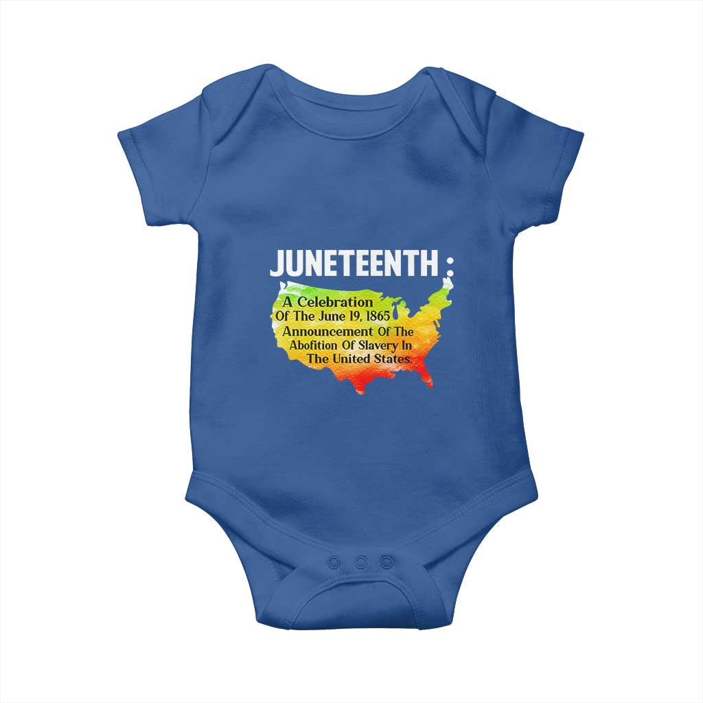 Black History Baby Onesie With African Map Juneteenth Celebration