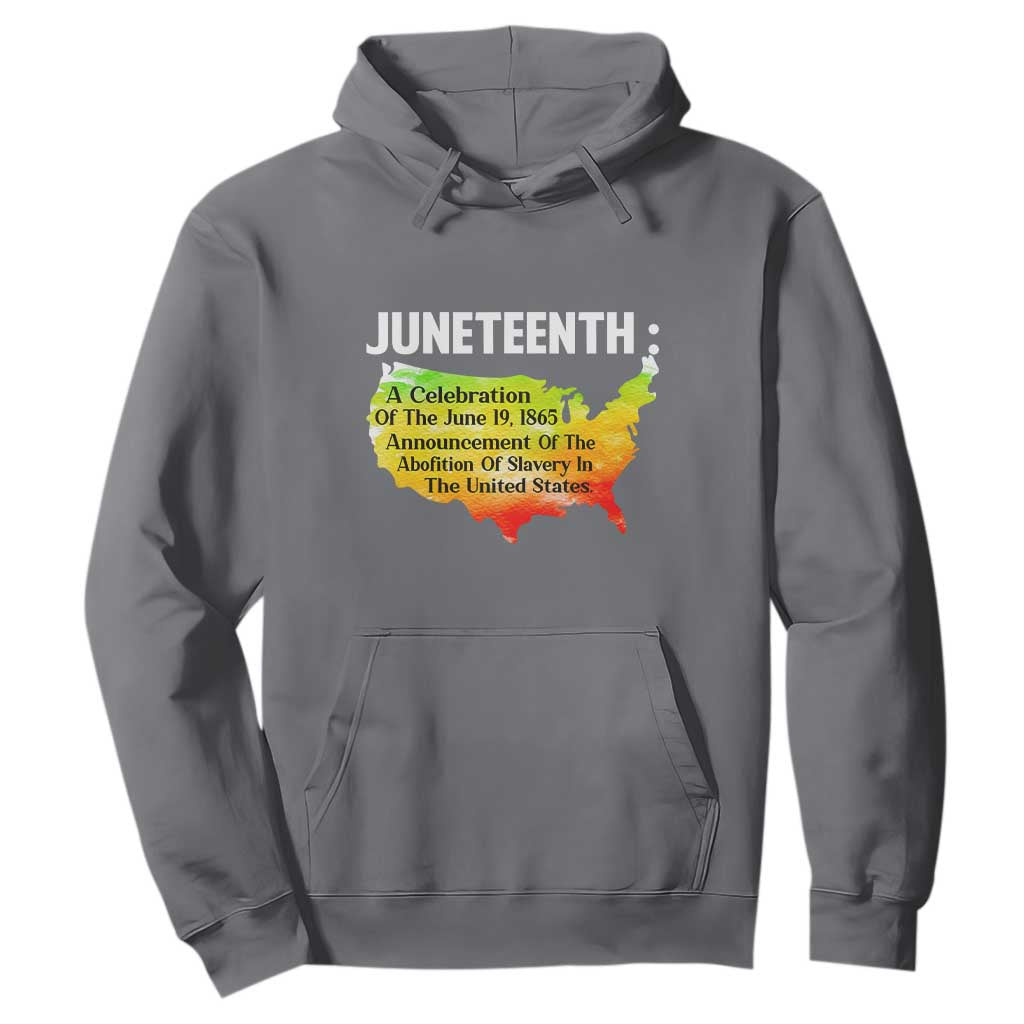 Black History Hoodie With African Map Juneteenth Celebration