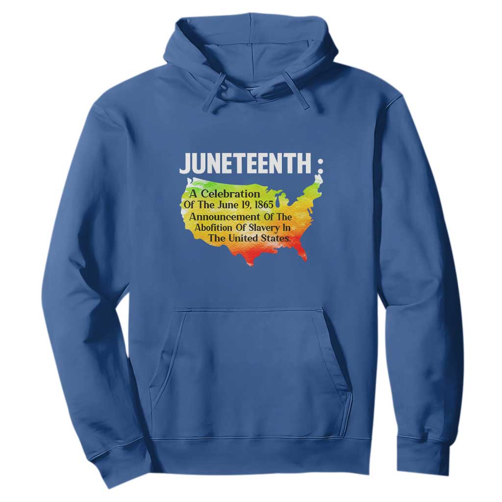Black History Hoodie With African Map Juneteenth Celebration