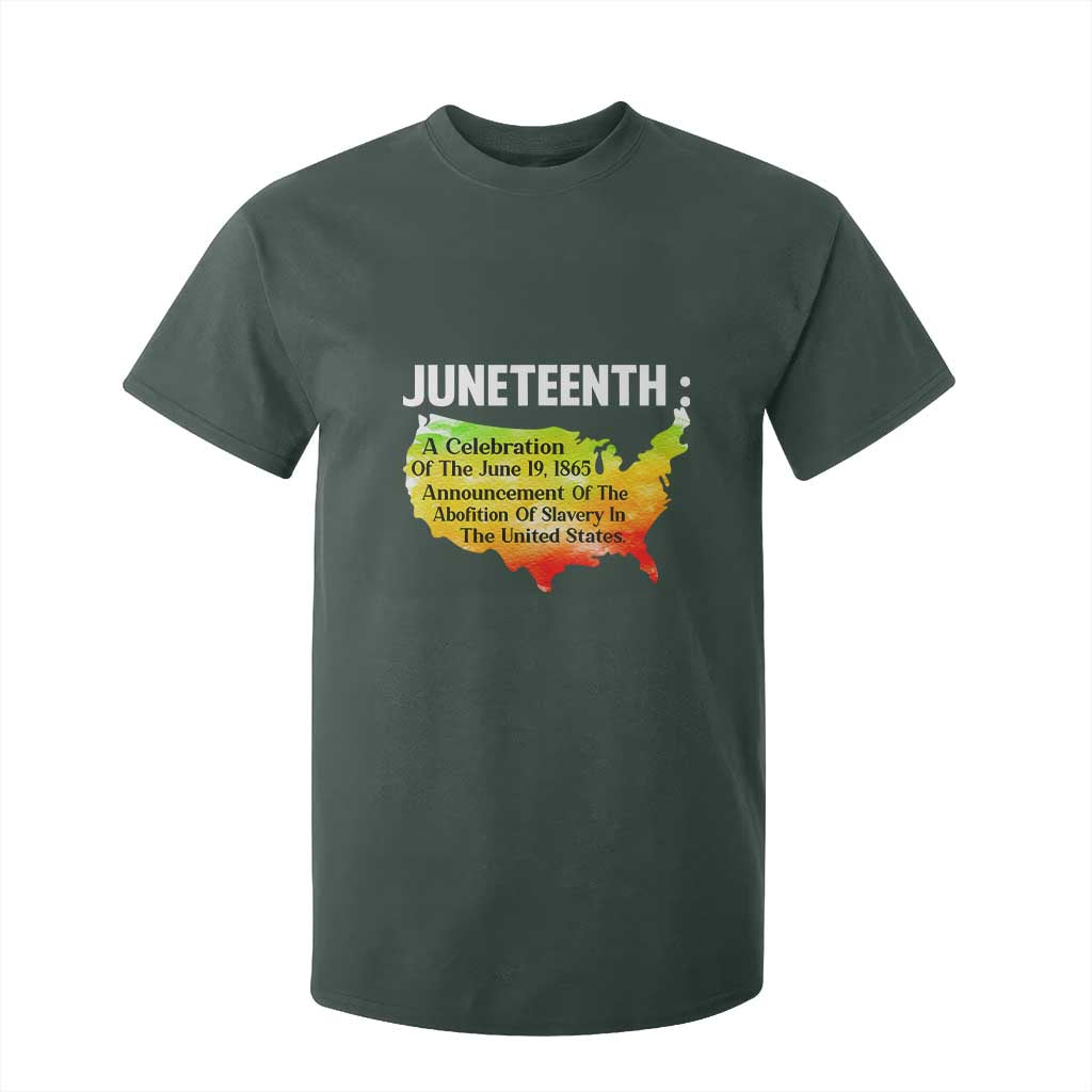 Black History T Shirt For Kid With African Map Juneteenth Celebration