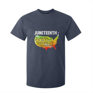 Black History T Shirt For Kid With African Map Juneteenth Celebration