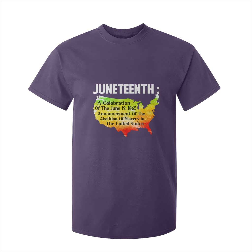 Black History T Shirt For Kid With African Map Juneteenth Celebration