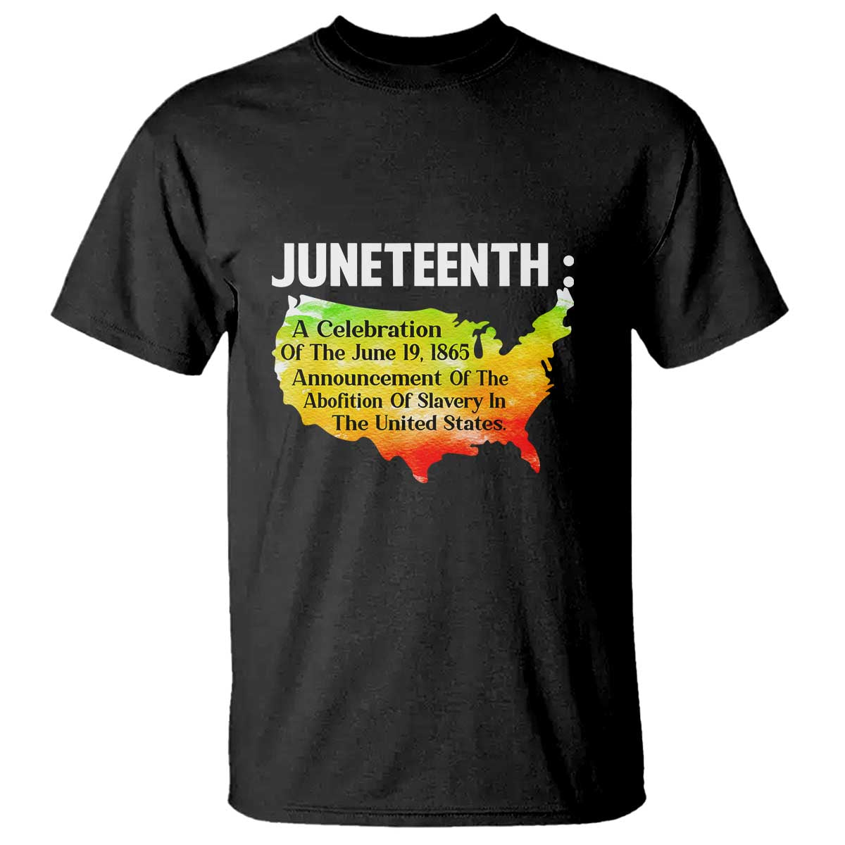Black History T Shirt With African Map Juneteenth Celebration