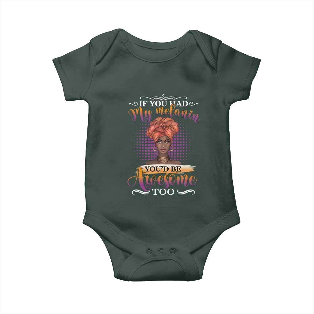 Juneteenth Pride Baby Onesie You'd Be Awesome Black History Month