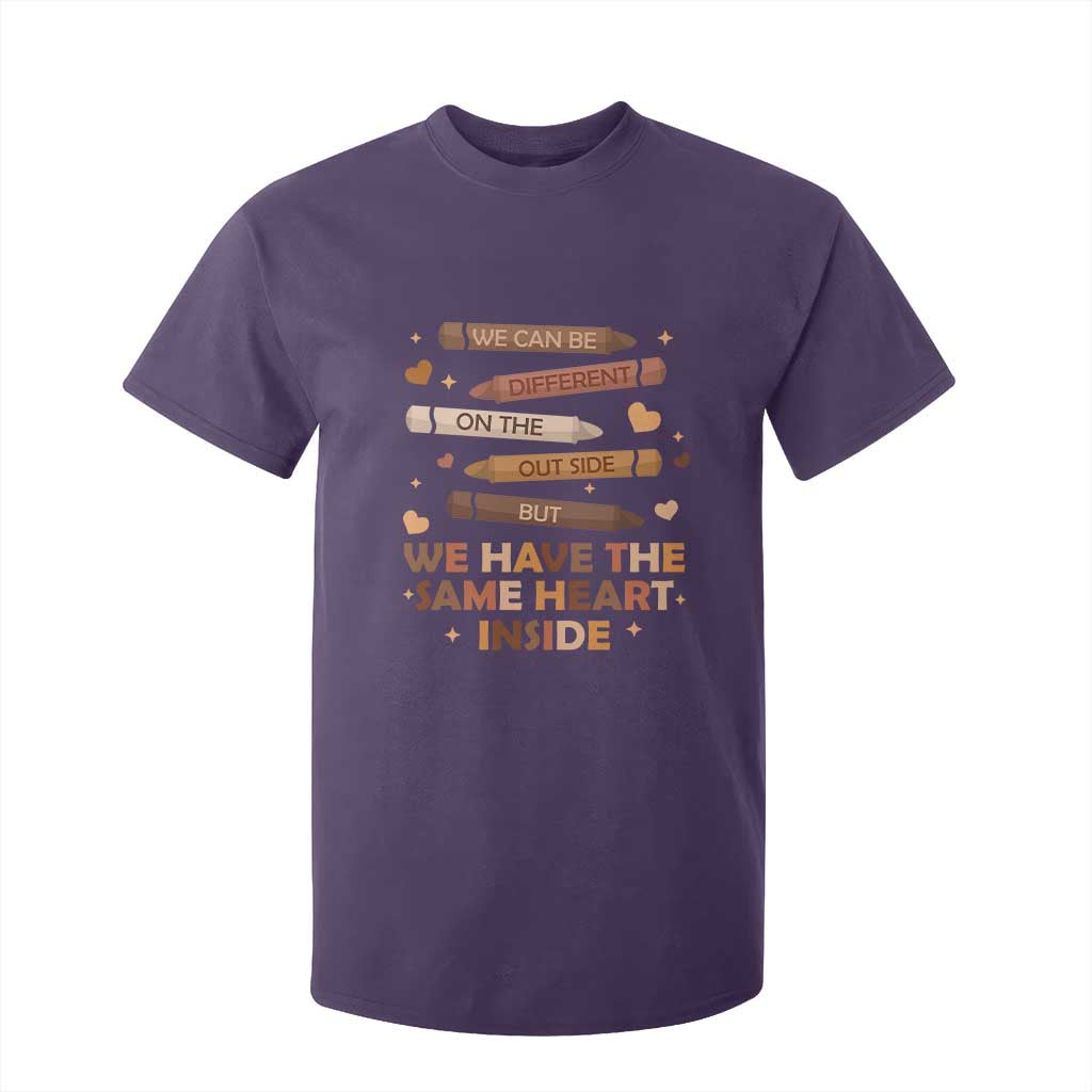 Black Pride Teaching T Shirt For Kid For Teacher We Have The Same Heart Inside BHM African American