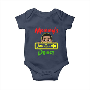 Mommy's Juneteenth Prince Baby Onesie Black Boy