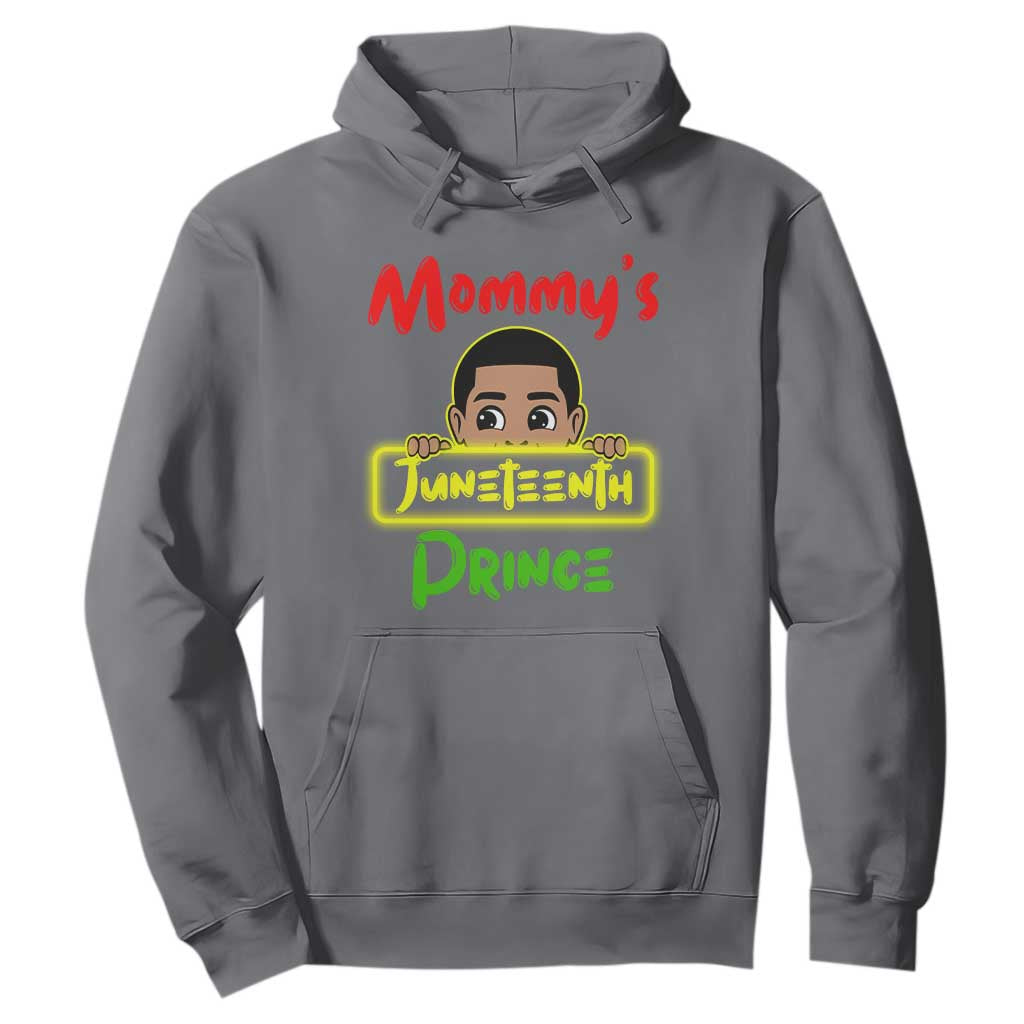 Mommy's Juneteenth Prince Hoodie Black Boy