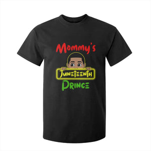 Mommy's Juneteenth Prince T Shirt For Kid Black Boy