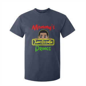 Mommy's Juneteenth Prince T Shirt For Kid Black Boy