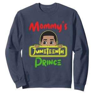 Mommy's Juneteenth Prince Sweatshirt Black Boy