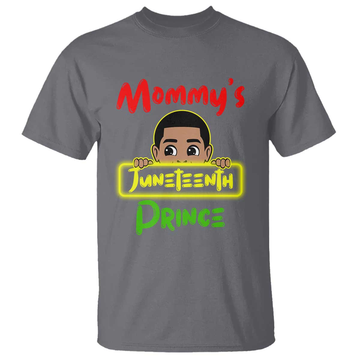 Mommy's Juneteenth Prince T Shirt Black Boy