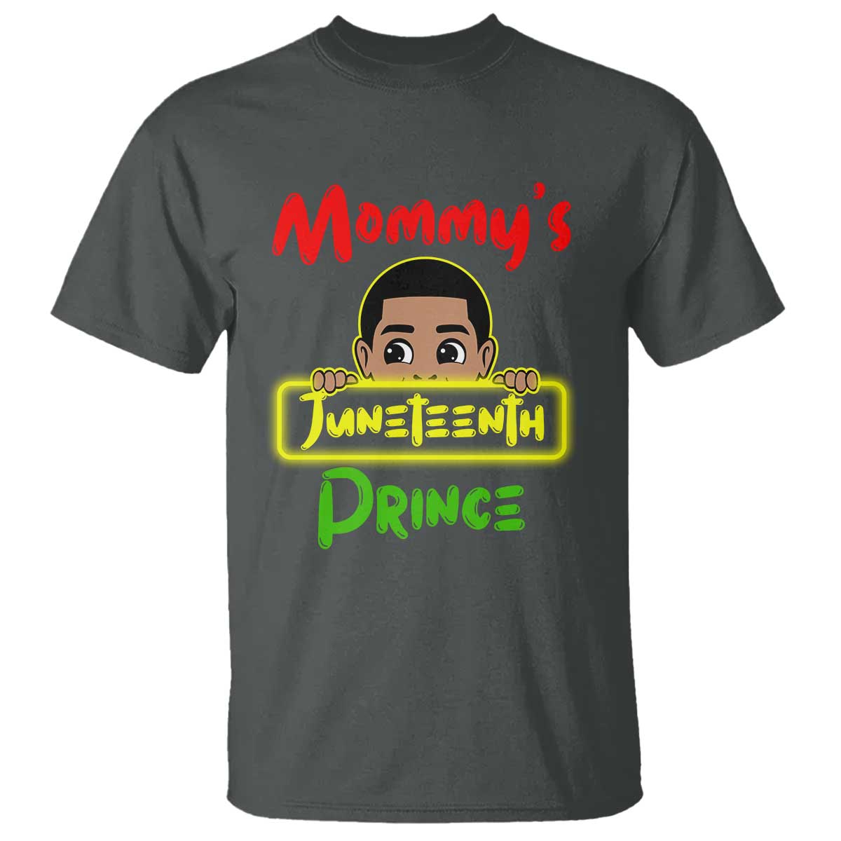 Mommy's Juneteenth Prince T Shirt Black Boy