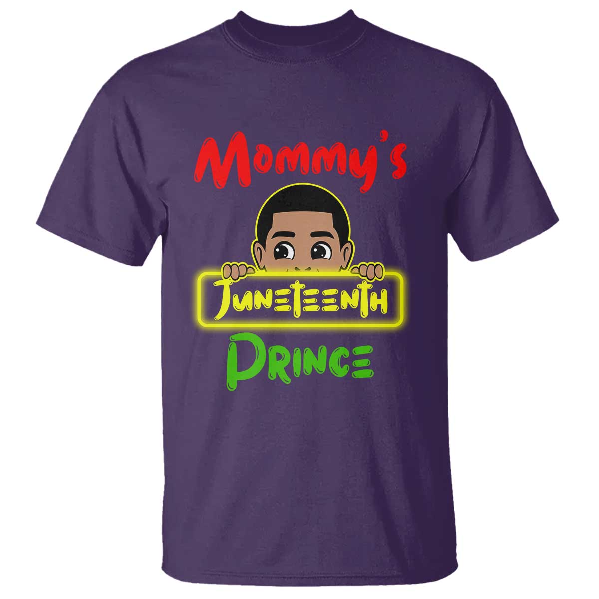 Mommy's Juneteenth Prince T Shirt Black Boy