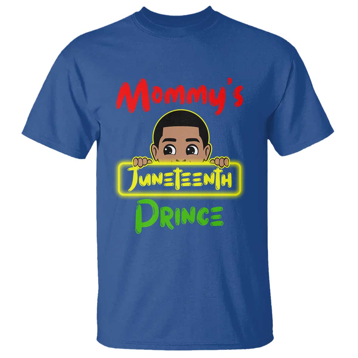 Mommy's Juneteenth Prince T Shirt Black Boy