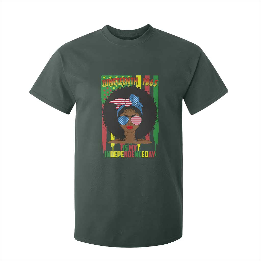 Juneteenth Is My Independence Day T Shirt For Kid For Black Women Not 4th Of July
