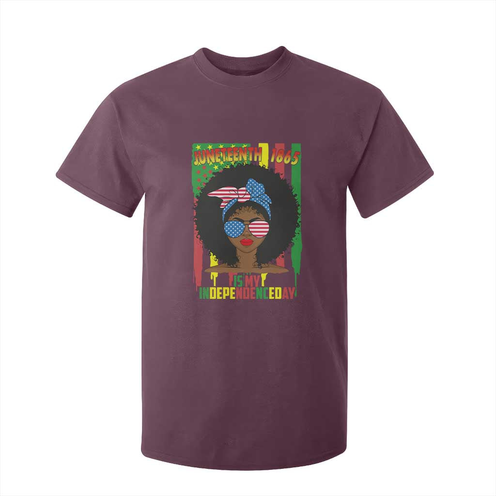 Juneteenth Is My Independence Day T Shirt For Kid For Black Women Not 4th Of July