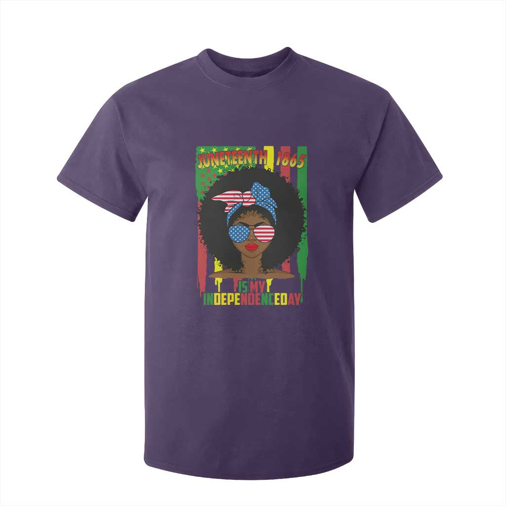 Juneteenth Is My Independence Day T Shirt For Kid For Black Women Not 4th Of July