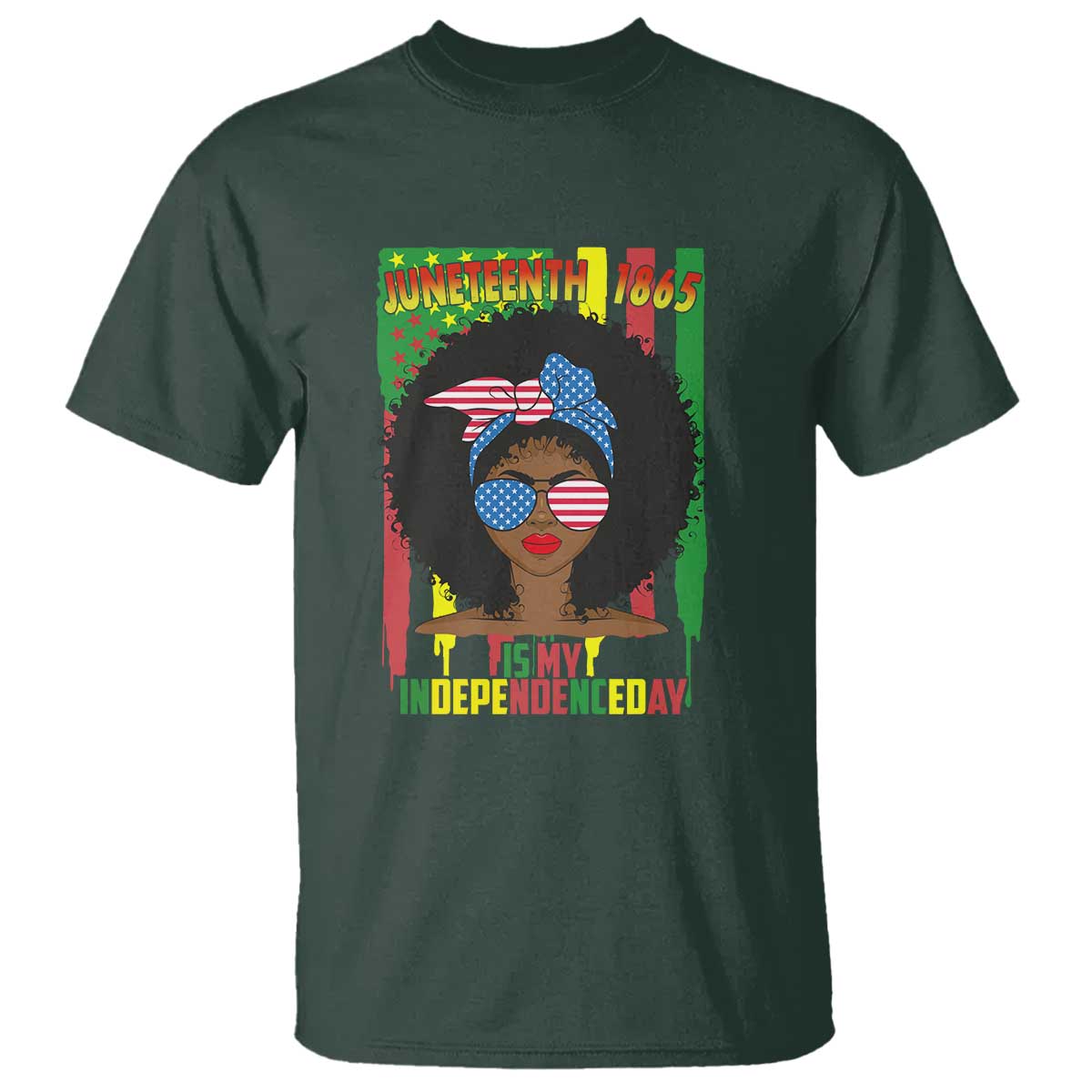 Juneteenth Is My Independence Day T Shirt For Black Women Not 4th Of July