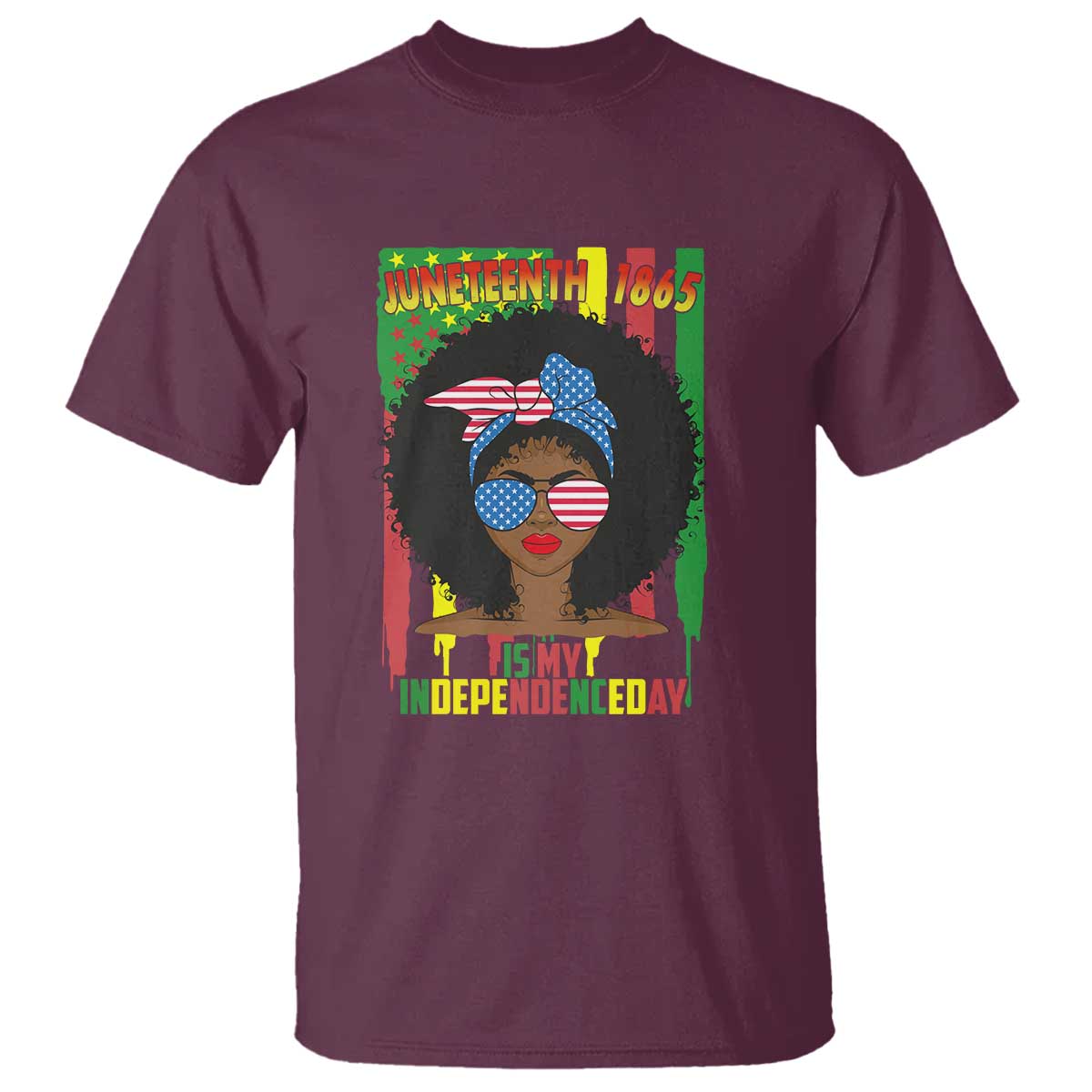 Juneteenth Is My Independence Day T Shirt For Black Women Not 4th Of July