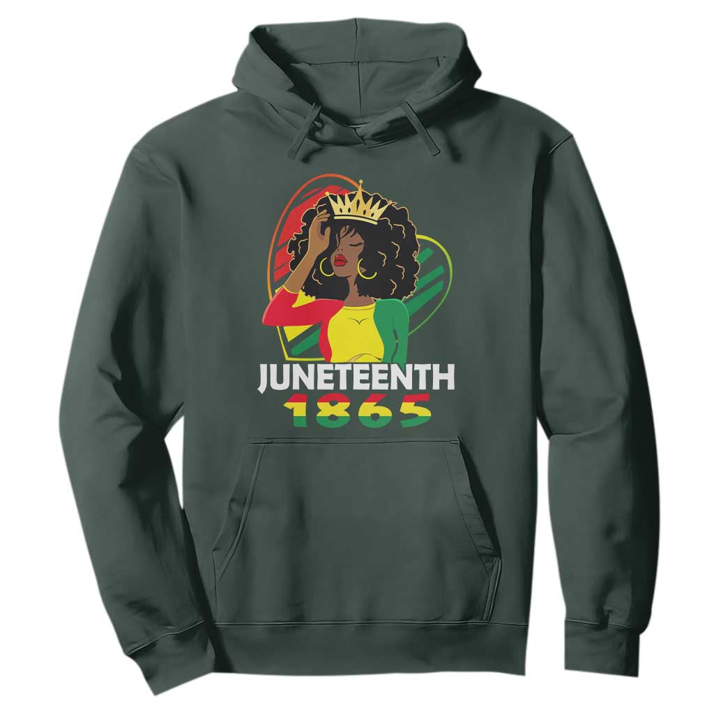 Queen Afro Hoodie Juneteenth 1865