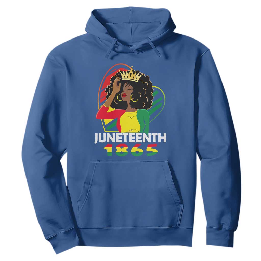 Queen Afro Hoodie Juneteenth 1865
