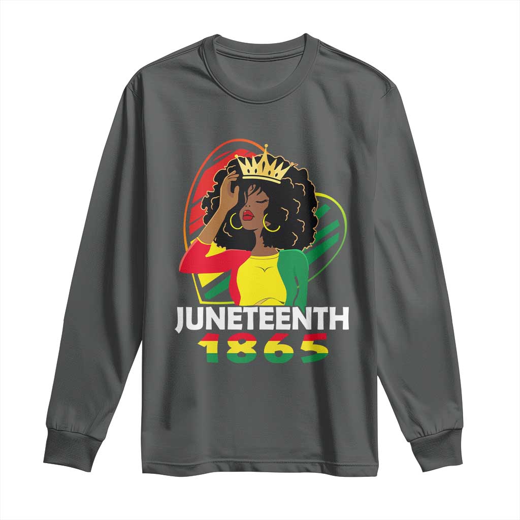 Queen Afro Long Sleeve Shirt Juneteenth 1865