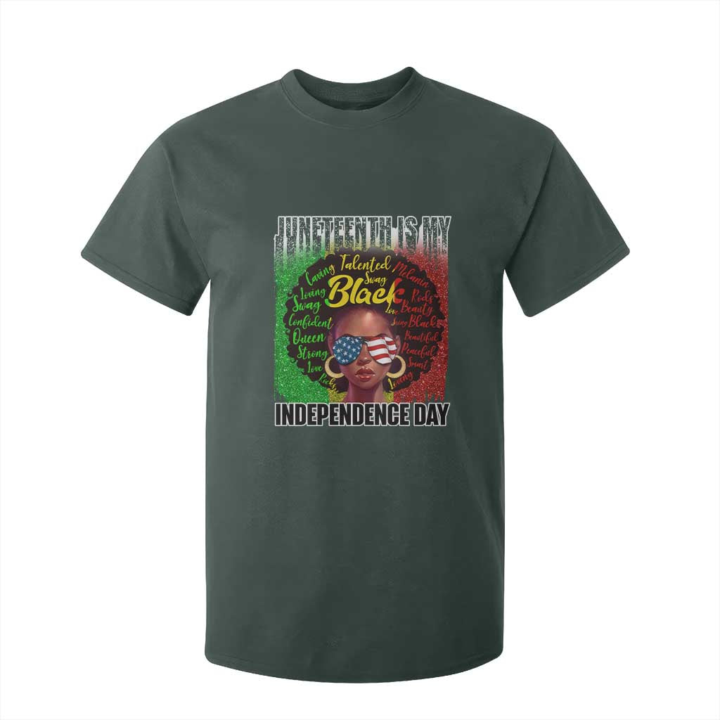 Juneteenth Is My Independence Day T Shirt For Kid For Black Queen Not July 4th