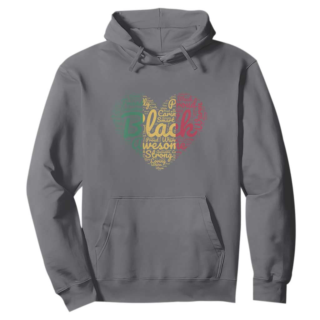 Black Awesome Strong Inspirational Hoodie African American Pride Juneteenth BHM