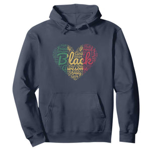 Black Awesome Strong Inspirational Hoodie African American Pride Juneteenth BHM