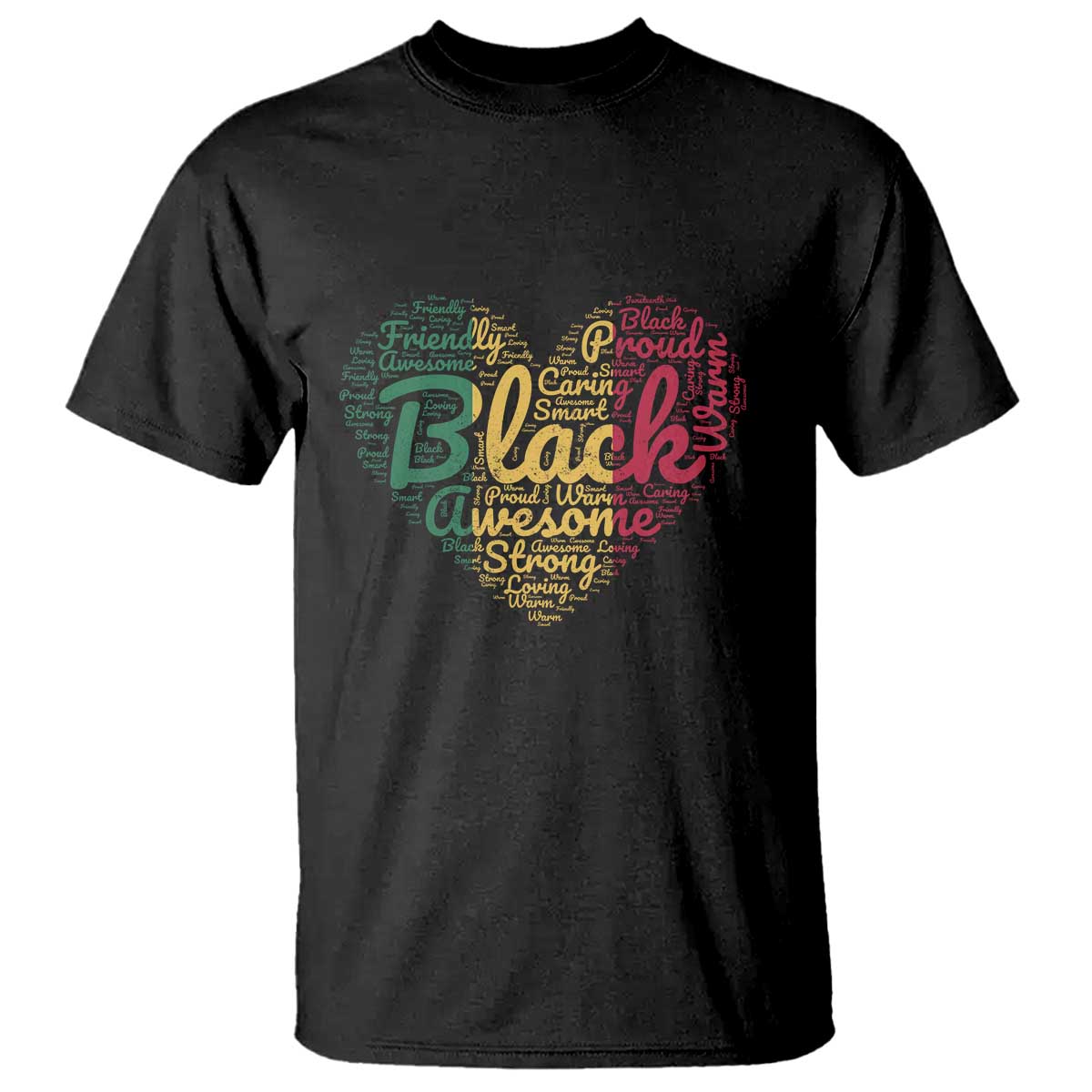 Black Awesome Strong Inspirational T Shirt African American Pride Juneteenth BHM