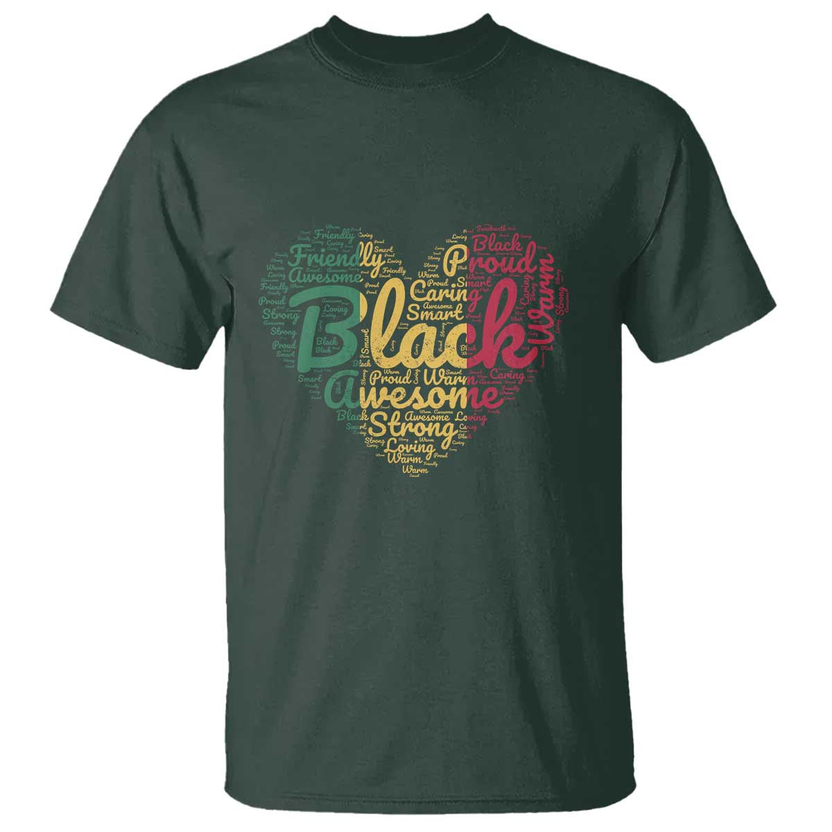 Black Awesome Strong Inspirational T Shirt African American Pride Juneteenth BHM