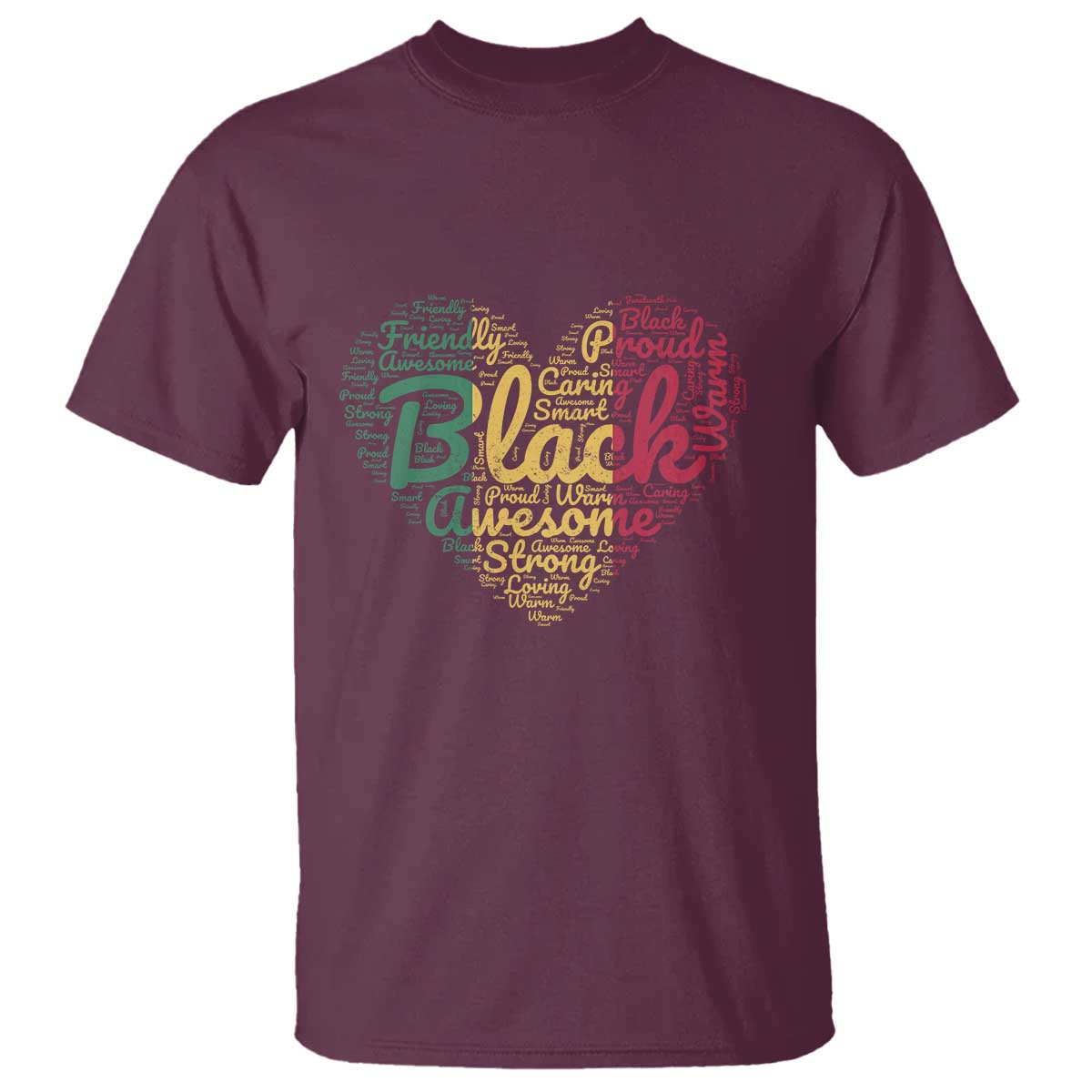 Black Awesome Strong Inspirational T Shirt African American Pride Juneteenth BHM