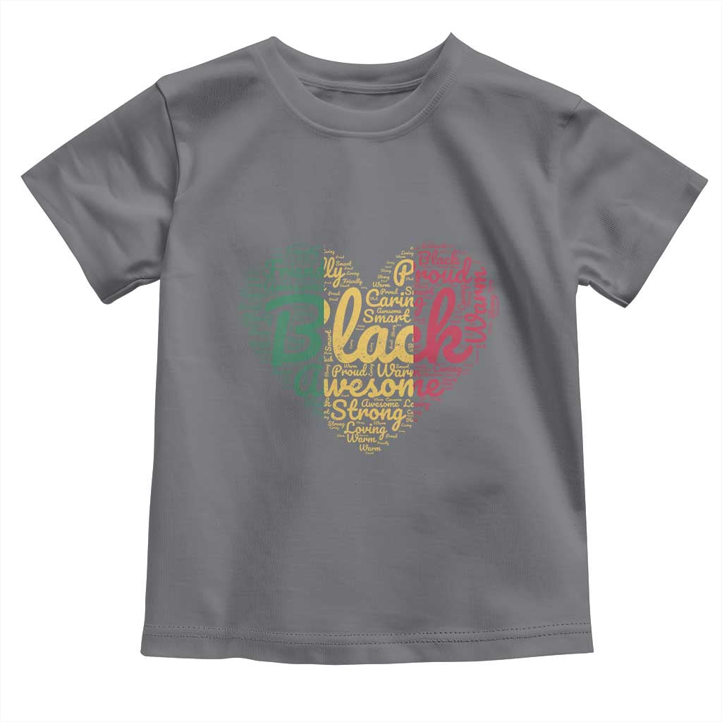 Black Awesome Strong Inspirational Toddler T Shirt African American Pride Juneteenth BHM