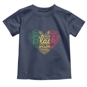 Black Awesome Strong Inspirational Toddler T Shirt African American Pride Juneteenth BHM